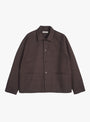 PJ Overshirt Brown Brown YMC You Must Create (Front) at Couverture & The Garbstore