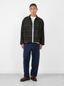 PJ Overshirt Brown Wool Blend Brown Wool Blend YMC You Must Create (model front) at Couverture & The Garbstore