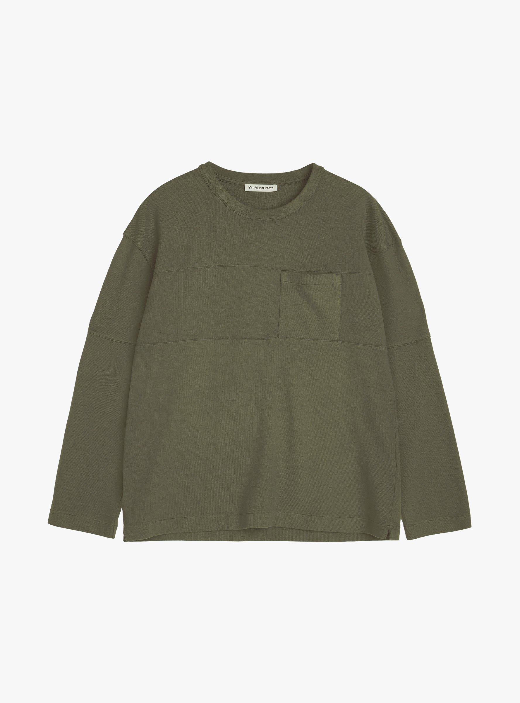 M Archive Sweat Dark Green Dark Green YMC You Must Create (Front) at Couverture & The Garbstore