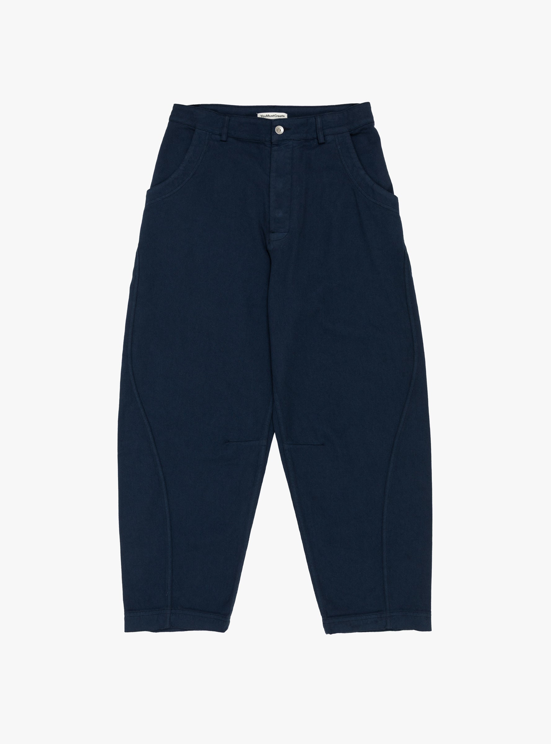 M Twisted Seam Trouser Navy Navy YMC You Must Create (front) at Couverture & The Garbstore
