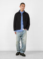M Construction Jacket Black Black YMC You Must Create (model front) at Couverture & The Garbstore