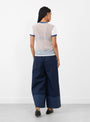 W-Sheer-Jersey-Ringer-T-Shirt-Fat-Cat-on-Legend-Live-Navy-Navy-Kapital-Model_Back_View at Couverture & The Garbstore