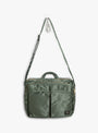 New TANKER Sling Bag (XL) Sage Green PORTER YOSHIDA & CO. (front) at Couverture & The Garbstore