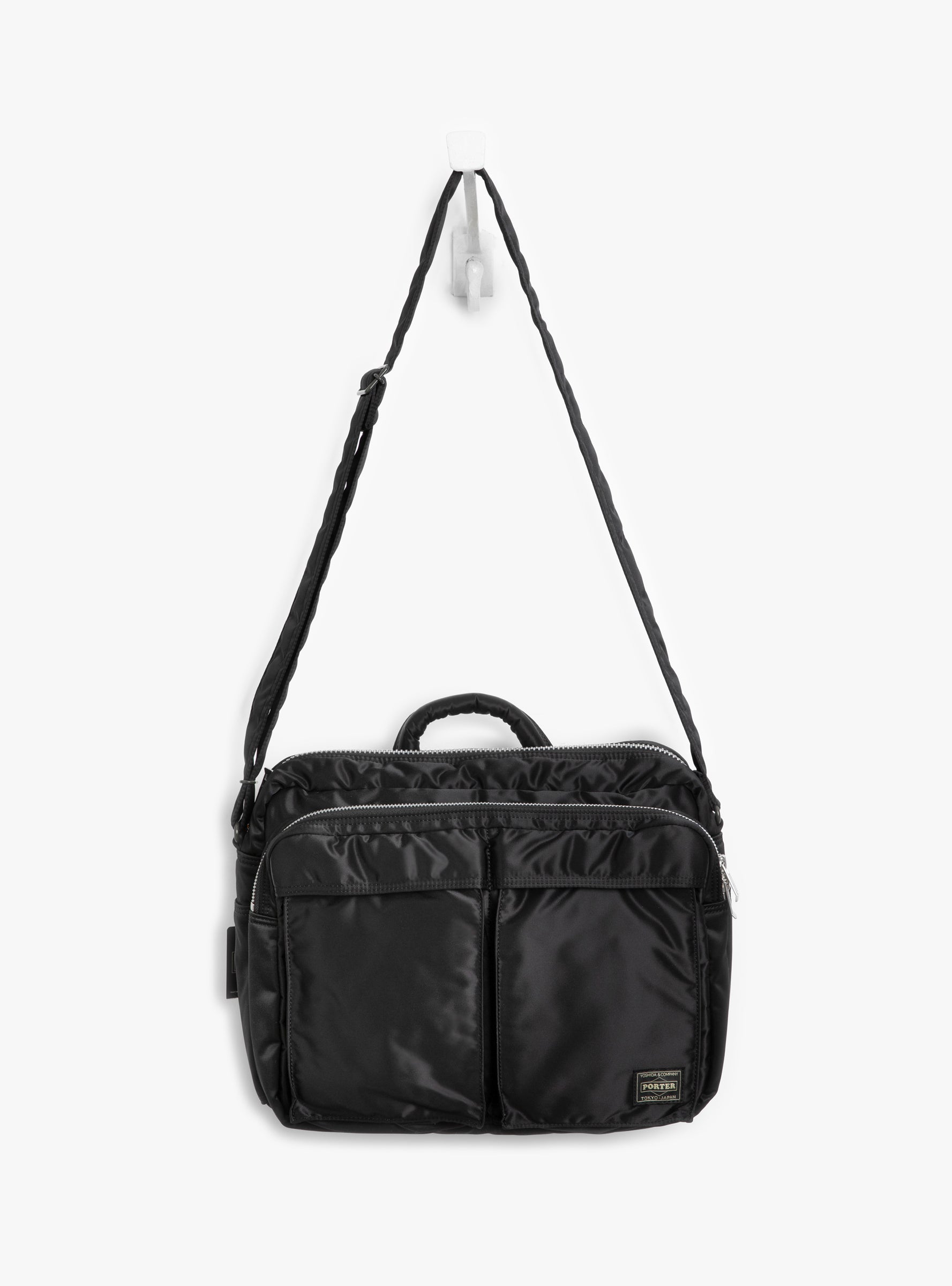 TANKER Sling Bag (XL) Black PORTER YOSHIDA & CO. (front) at Couverture & The Garbstore