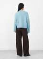 Campa-Jumper-Aqua-Aqua-SKALL-Model-Back-View at Couverture & The Garbstore