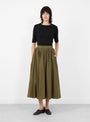 Prairie_Skirt_Kelp_Kelp_7115_Model_Front at Couverture & The Garbstore