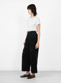 Unisex_Corduroy_Skate_Trouser_Black_Black_7115_Model_Side at Couverture & The Garbstore