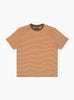 Pocket Tee Multi Stripe Orange Orange BEAMS PLUS (Front) at Couverture & The Garbstore