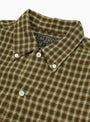 Open B.D. Panama Plaid Double Face Brown BEAMS PLUS (Collar Detail) at Couverture & The Garbstore
