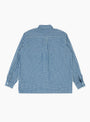 Open B.D. Indigo Dobby Plaid Blue Blue BEAMS PLUS (Back) at Couverture & The Garbstore