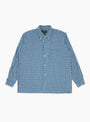 Open B.D. Indigo Dobby Plaid Blue Blue BEAMS PLUS (Front) at Couverture & The Garbstore