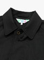Cordura-Balmacaan-Grey-TDR-(Collar-Detail) at Couverture & The Garbstore