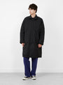 Lined Cordura Balmacaan Grey TDR (model front) at Couverture & The Garbstore