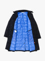 Lined-Cordura-Balmacaan-Navy-TDR-(front-open) at Couverture & The Garbstore