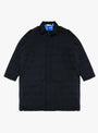 Lined-Cordura-Balmacaan-Navy-TDR-(front) at Couverture & The Garbstore