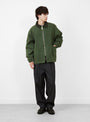 Duxville Jacket Olive TDR (model front) at Couverture & The Garbstore