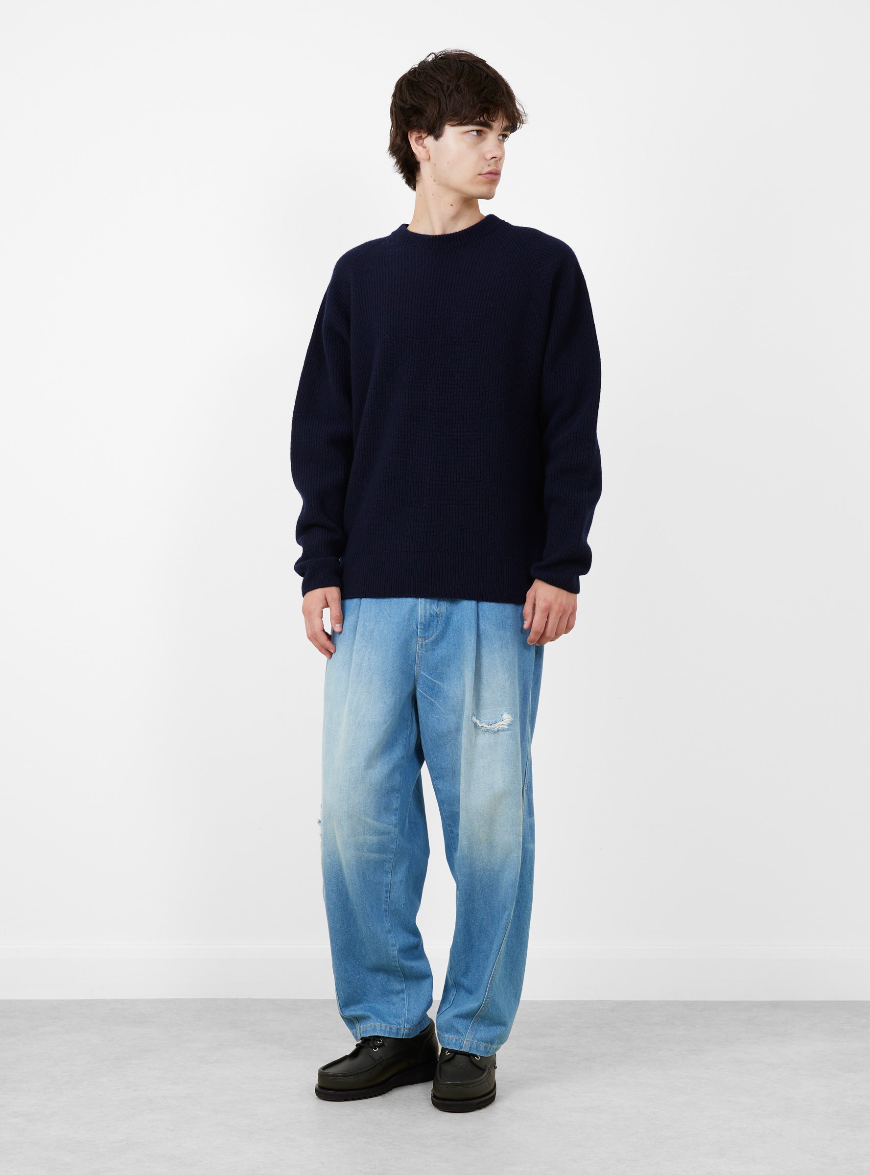 Nep Denim Curve Jean Repair TDR (modle front) at Couverture & The Garbstore