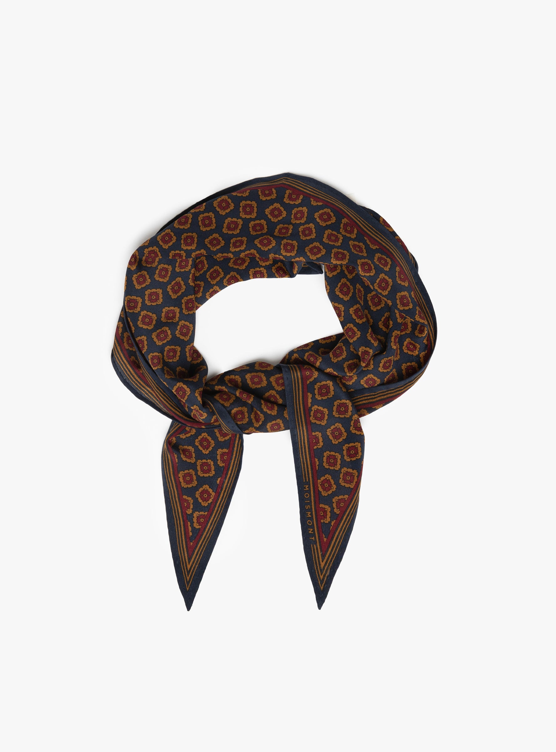 Cravat Scarf n 842 Dream Dream Moismont (top view tied) at Couverture & The Garbstore