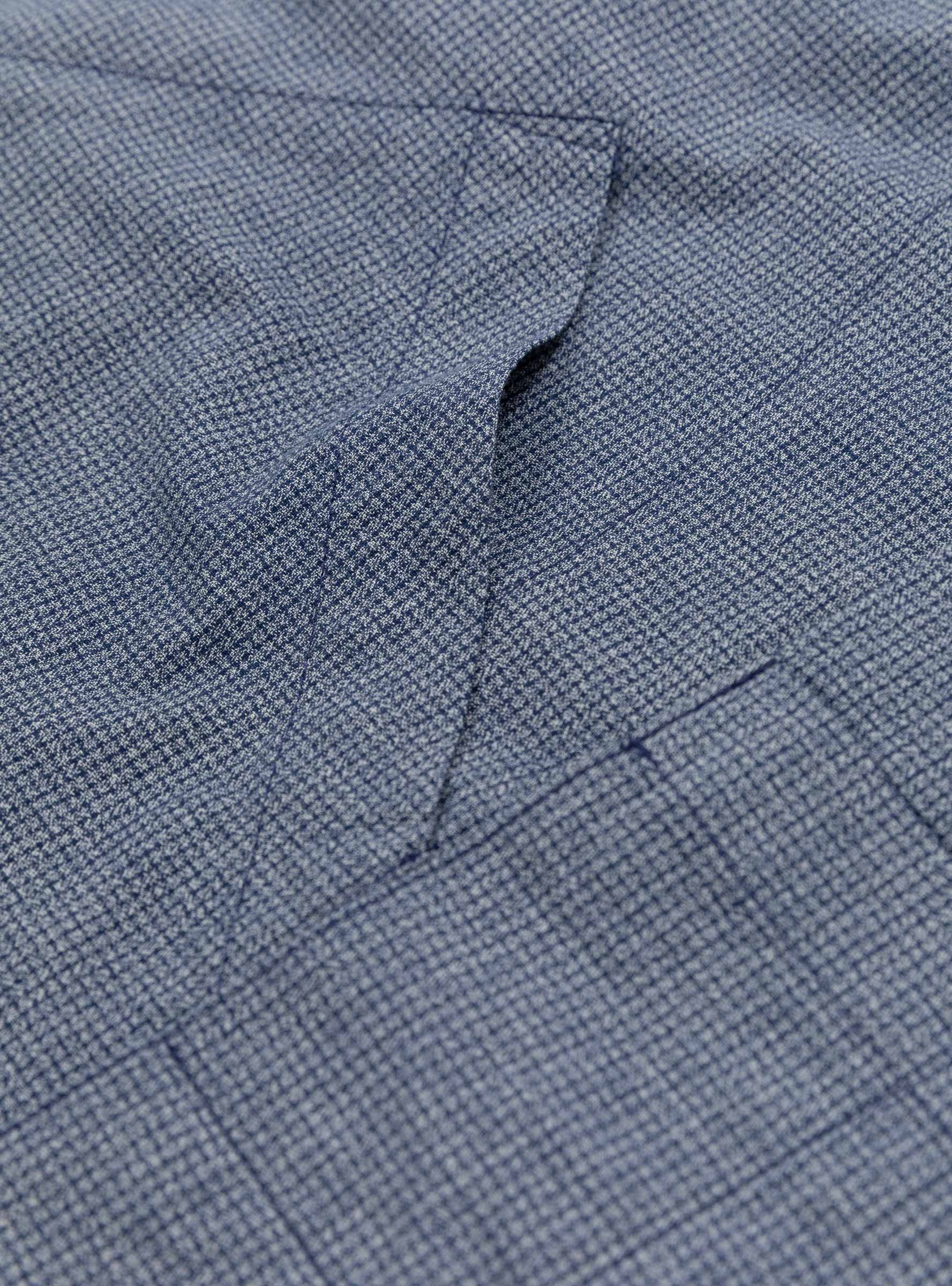Gingham Working Shirt Blue TDR (Pocket Detail) at Couverture & The Garbstore