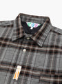 Chemise D'Exterieur Brown TDR (Collar Detail) at Couverture & The Garbstore