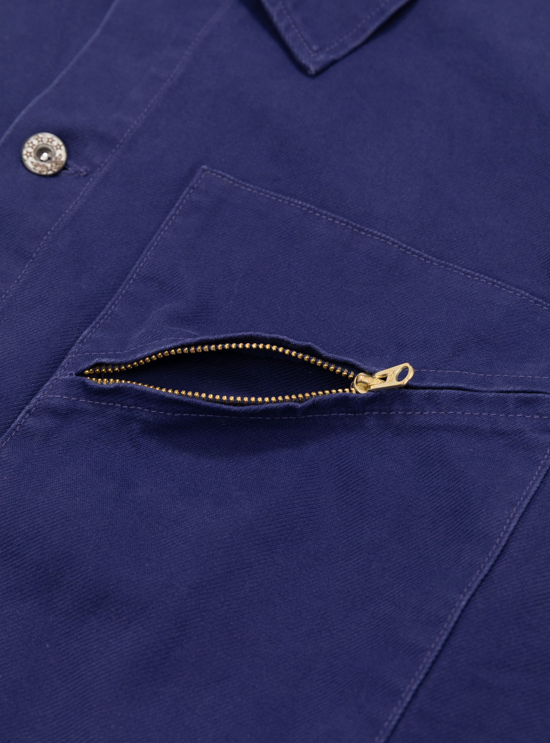 Blouson D'Artisan Blue TDR (Pocket Zip Detail) at Couverture & The Garbstore