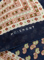 Phedre Scarf N°845 Magic Blue Magic Blue Moismont (logo detail) at Couverture & The Garbstore