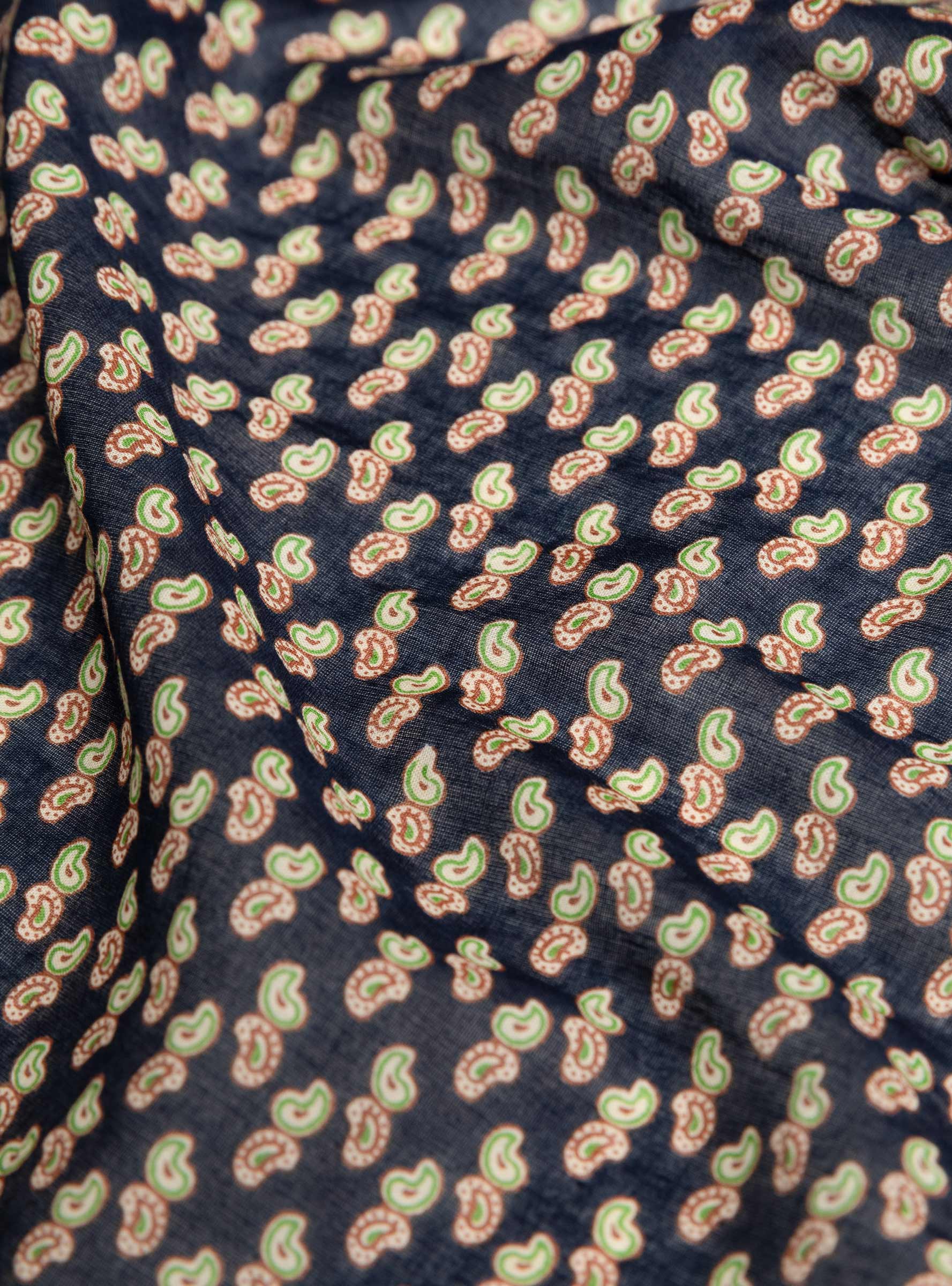 Phedre Scarf N°845 Magic Blue Magic Blue Moismont (print detail) at Couverture & The Garbstore