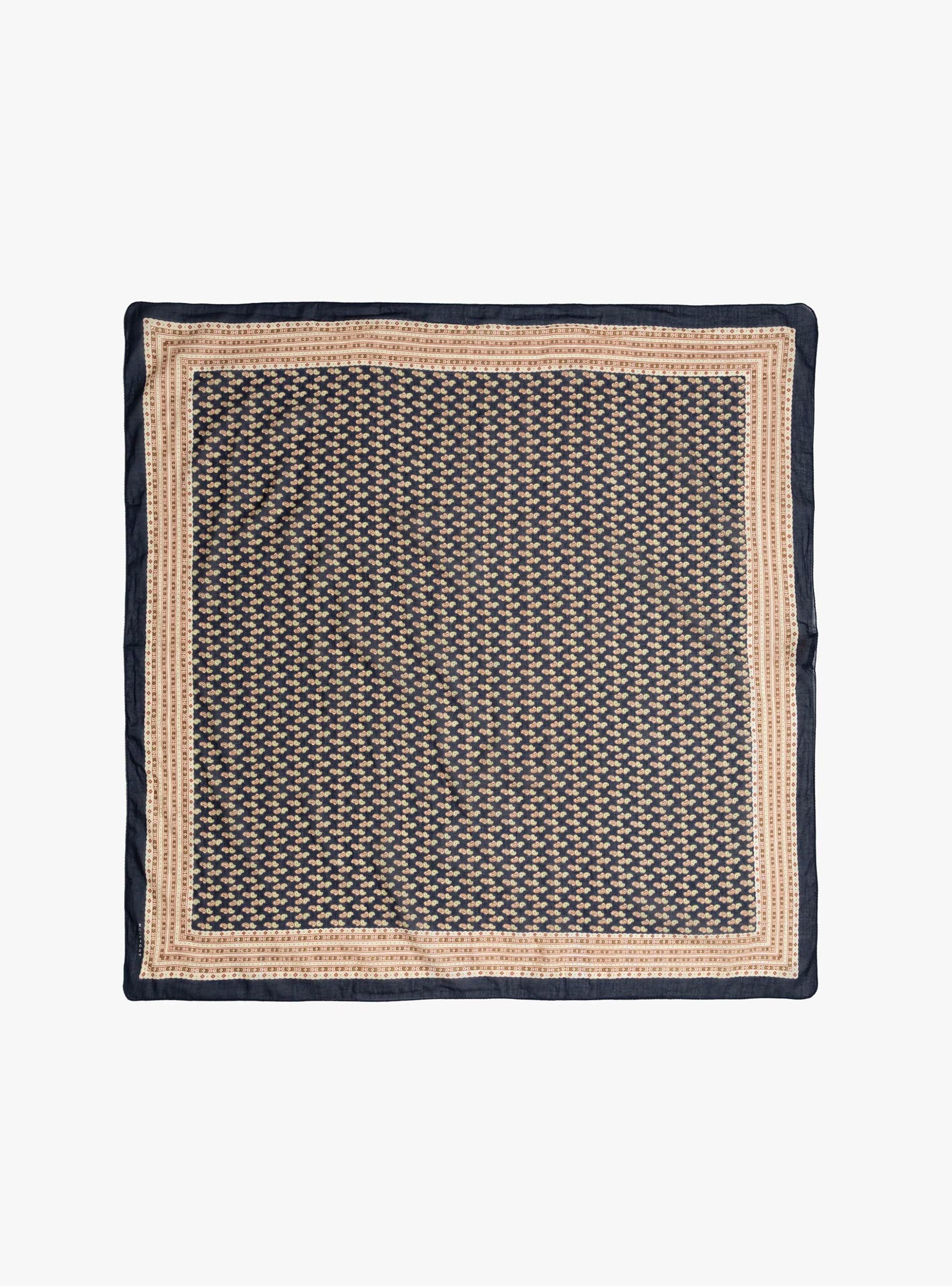 Phedre Scarf N°845 Magic Blue Magic Blue Moismont (top view) at Couverture & The Garbstore