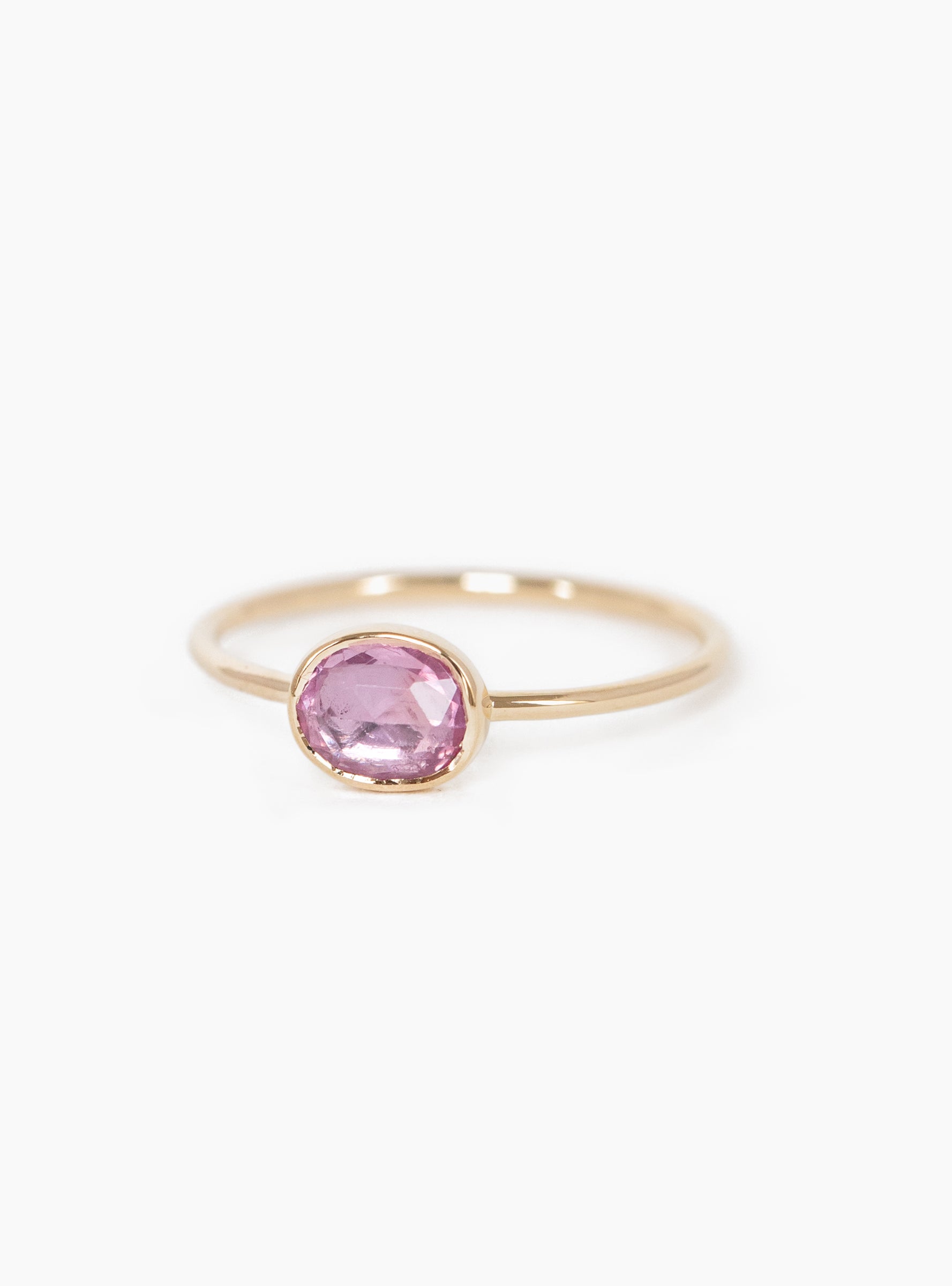 Pink Sapphire Faye Ring Pink Sapphire Celine Daoust (Front) at Couverture & The Garbstore