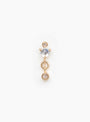 Moonstone and Diamonds Stud Flat Back Piercing Moonstone and Diamond Celine Daoust (Front) at Couverture & The Garbstore