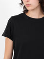W_Day_T-Shirt_Black_Black_YMC_Model_Close-Up at Couverture & The Garbstore