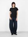 W_Day_T-Shirt_Black_Black_YMC_Model_Front at Couverture & The Garbstore