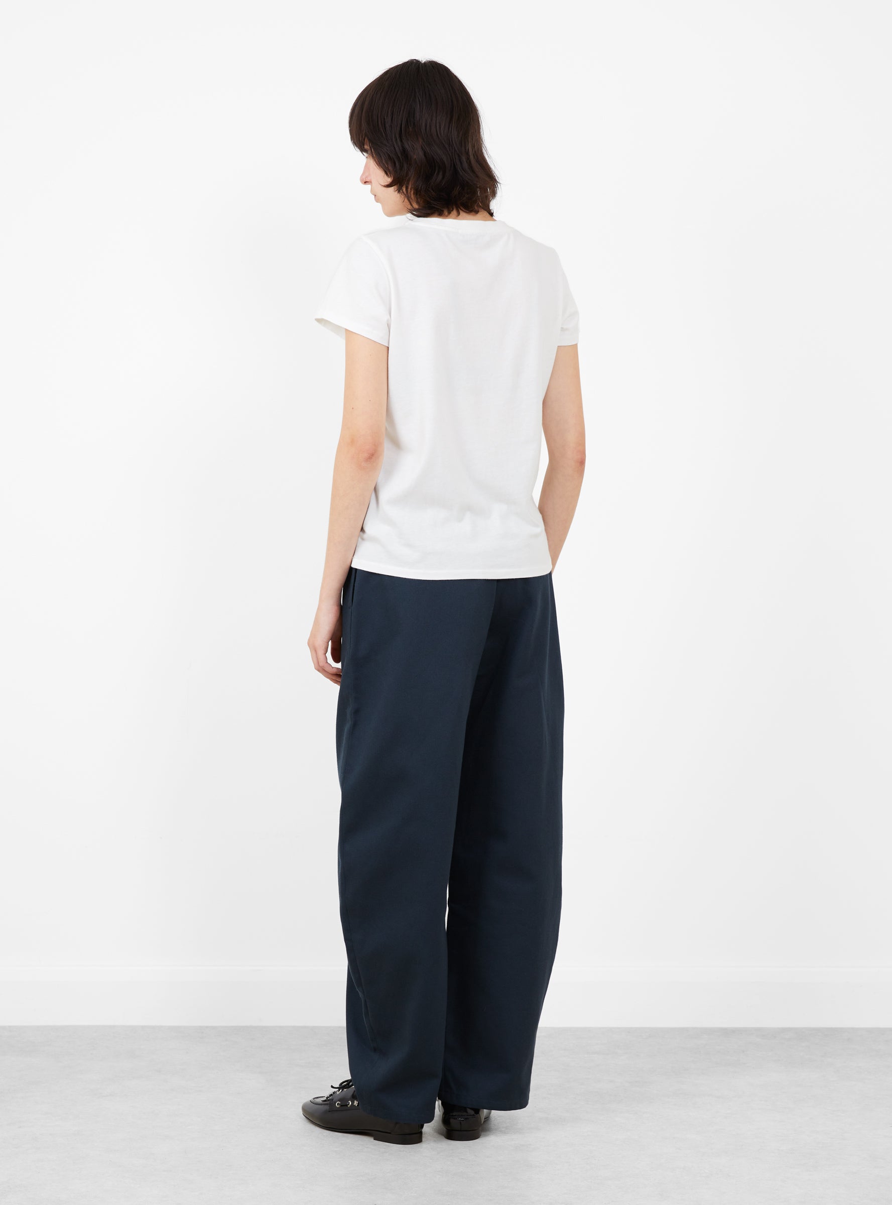 W_Day_T-Shirt_White_White_YMC_Model_Back at Couverture & The Garbstore