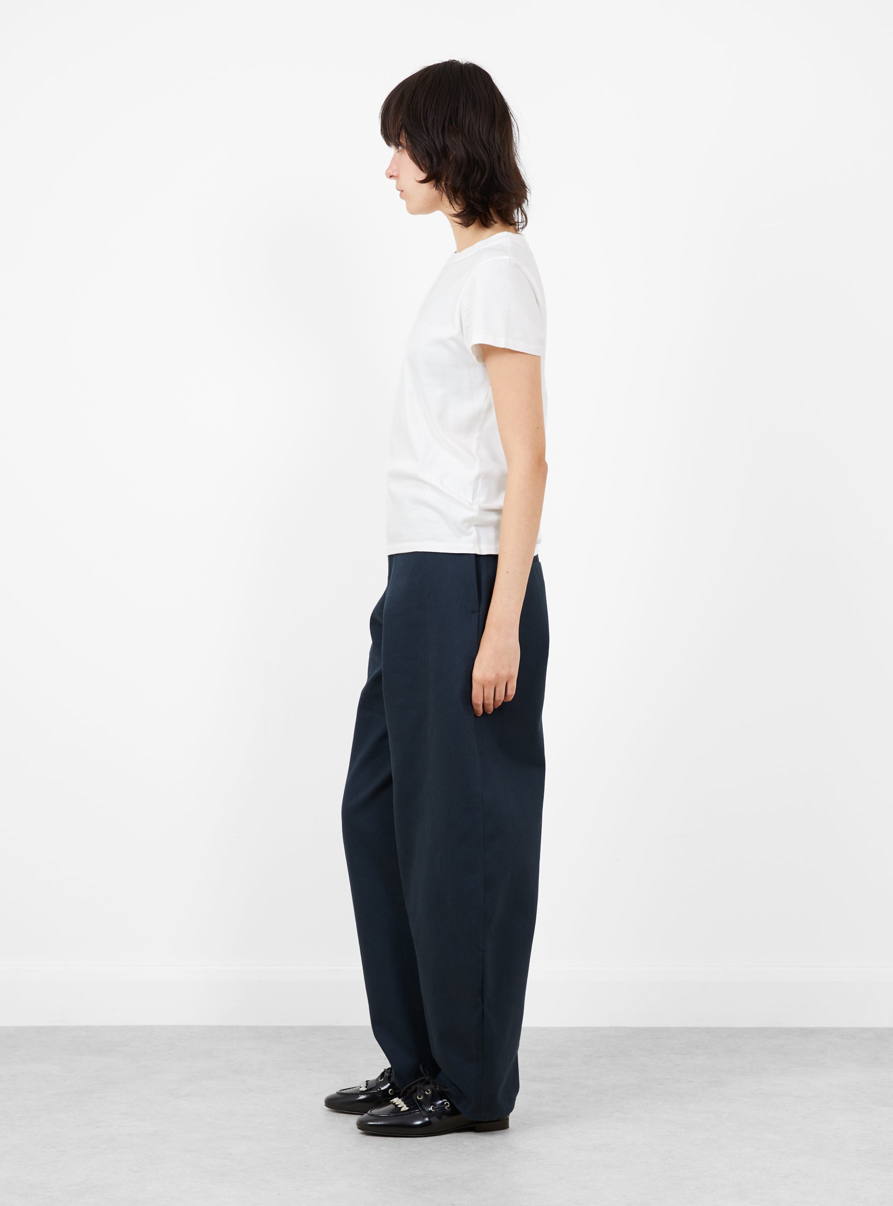 W_Day_T-Shirt_White_White_YMC_Model_Side at Couverture & The Garbstore
