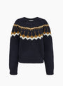 W Mini Jeepster Knit Navy Multi Navy Multi YMC (Front) at Couverture & The Garbstore