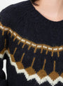 W_Mini_Jeepster_Knit_Navy_Multi_Navy_Multi_YMC_Model_Close-Up at Couverture & The Garbstore