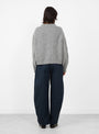 W-Atomic-Waffle-Cardigan-Grey-Grey-YMC-_Model_Back at Couverture & The Garbstore