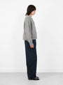 W-Atomic-Waffle-Cardigan-Grey-Grey-YMC-_Model_Side at Couverture & The Garbstore