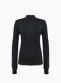 W Youth Knit Tee Black Black YMC (Front) at Couverture & The Garbstore