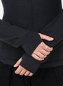 W_Youth_Knit_Tee_Black_Black_YMC_Model_Close-Up at Couverture & The Garbstore