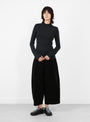 W_Youth_Knit_Tee_Black_Black_YMC_Model_Front at Couverture & The Garbstore