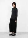 W_Youth_Knit_Tee_Black_Black_YMC_Model_Side at Couverture & The Garbstore