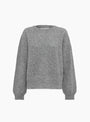 W-Jets-Crew-Neck-Knit-Grey-Grey-YMC-(Front) at Couverture & The Garbstore