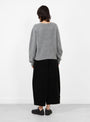 W-Jets-Crew-Neck-Knit-Grey-Grey-YMC-_Model_Back at Couverture & The Garbstore