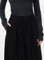 W_Deadbeat_Trouser_Black_Corduroy_Black_Corduroy_YMC_Model_Close-Up at Couverture & The Garbstore