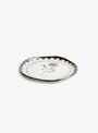 Wild Rose Snack Plate Brown Stephanie Dawn Matthias (front view) at Couverture & The Garbstore