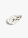 Alpage Petit Oval Tray White Stephanie Dawn Matthias (front view) at Couverture & The Garbstore