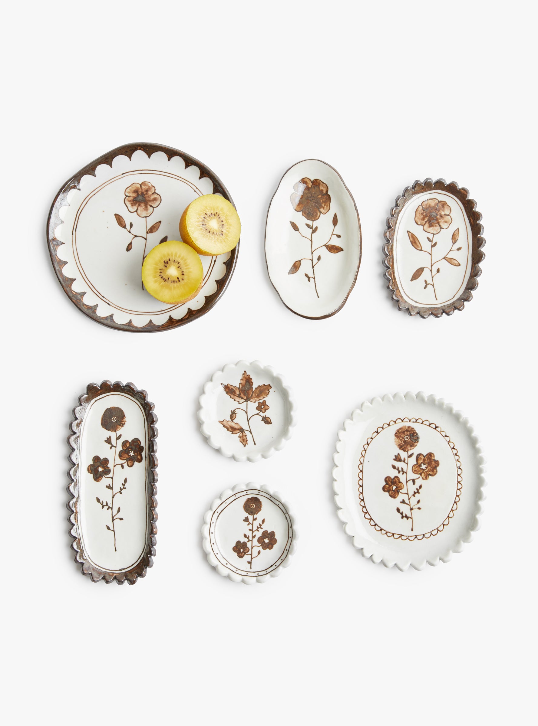 Garden Salt Dish White Stephanie Dawn Matthias (group shot) at Couverture & The Garbstore