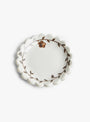 Garden Salt Dish White Stephanie Dawn Matthias (top view) at Couverture & The Garbstore