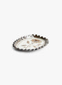 R-Wild Rose Ring Dish Brown Flower Stephanie Dawn Matthias (front view) at Couverture & The Garbstore